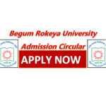 Begum Rokeya University Admission Circular 2020-2021