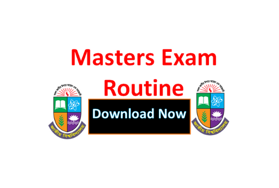 NU Masters 1st Year Exam Routine 2021 PDF Download