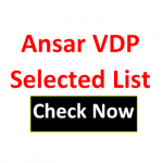 Ansar VDP Selected List