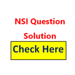 NSI Question Solution