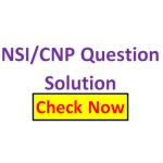 NSI/CNP Question Solution