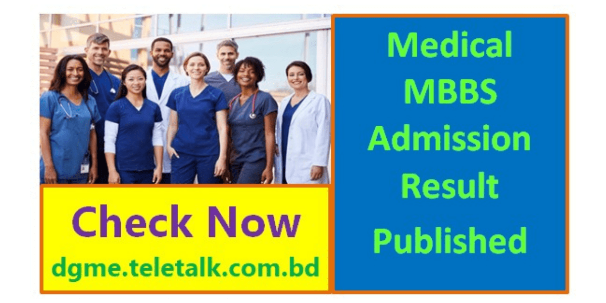 Medical MBBS Admission Result 2022