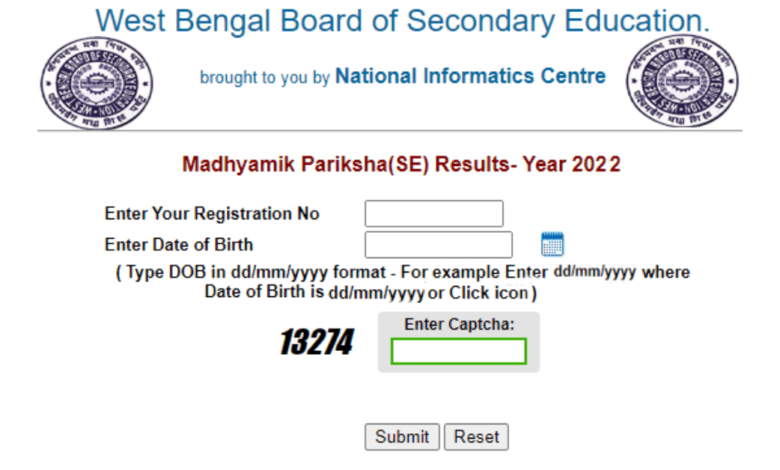 WB Madhyamik Result 2022